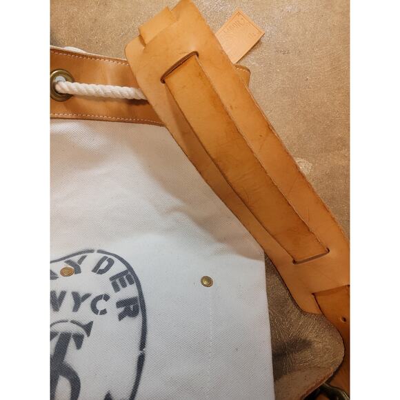 Rare Todd Snyder x Superior Labor Canvas Bucket Duffle Leather Bottom 22" Japan - Picture 6 of 16